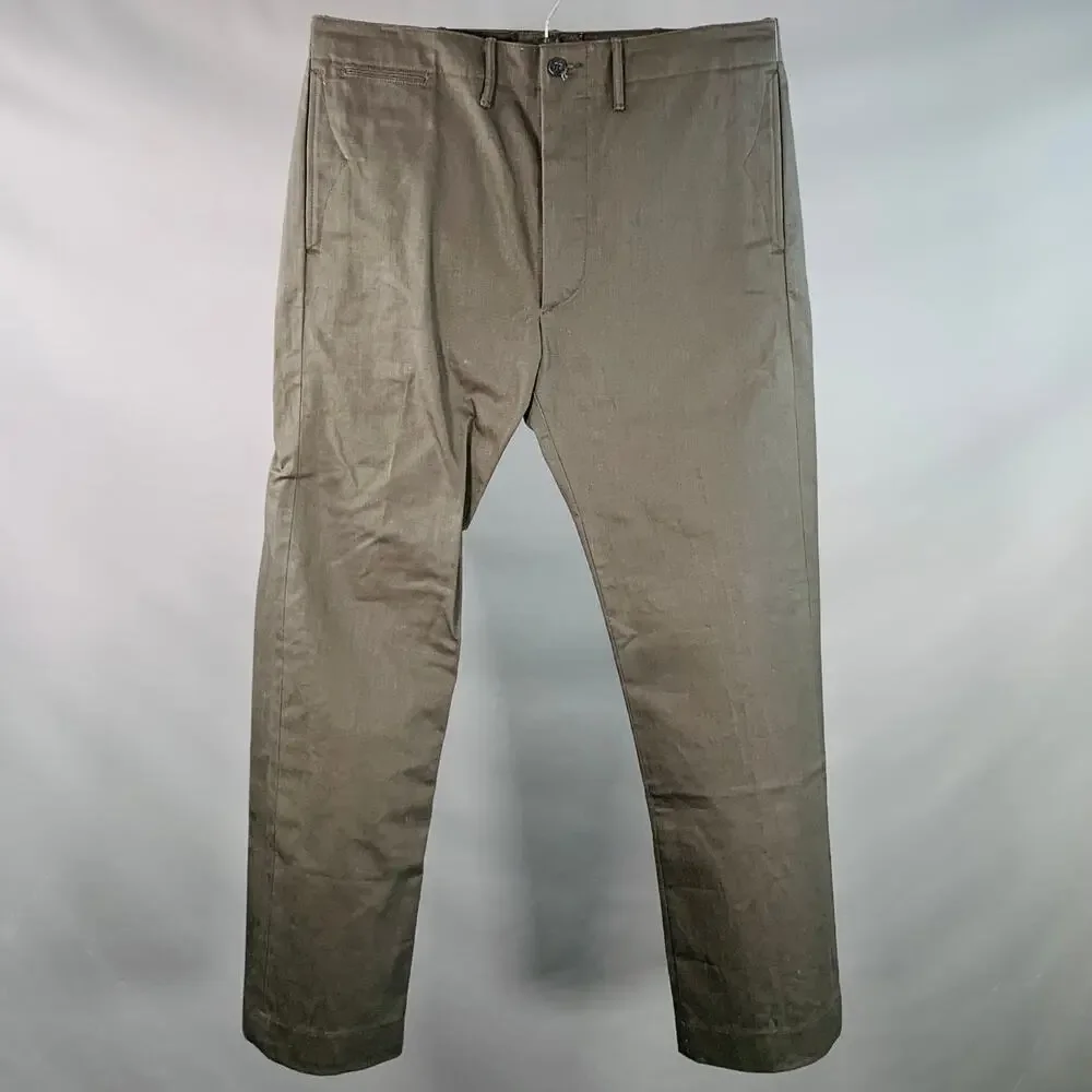 RRL by RALPH LAUREN Size 36 Selvedge Twill Straight Button Fly Casual Pants